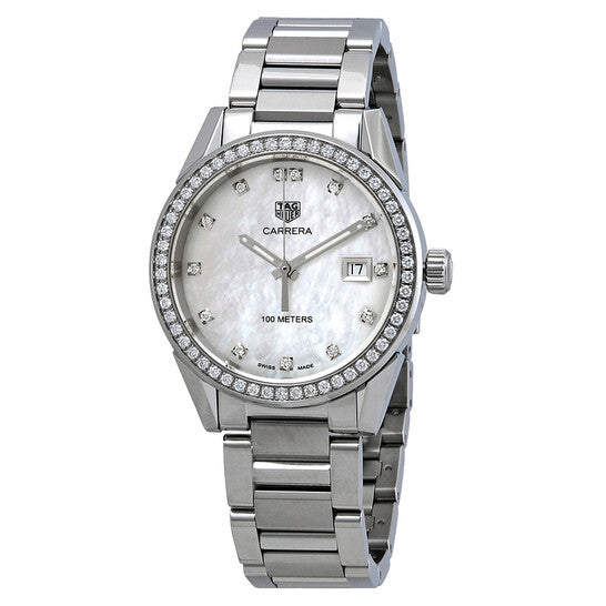 Tag Heuer, Carrera Diamond Mother of Pearl Dial Ladies Watch