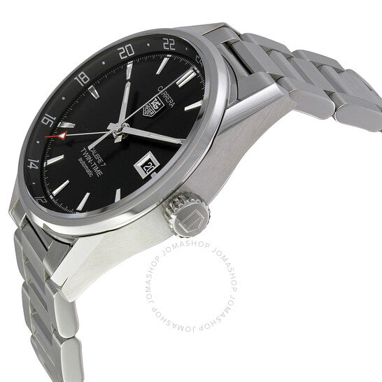 Tag Heuer, Carrera Dual Time Black Dial Men's Watch WAR2010BA0723