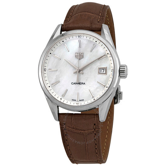 Tag Heuer, Carrera Montre Quartz White Mother of Pearl Dial Ladies Watch