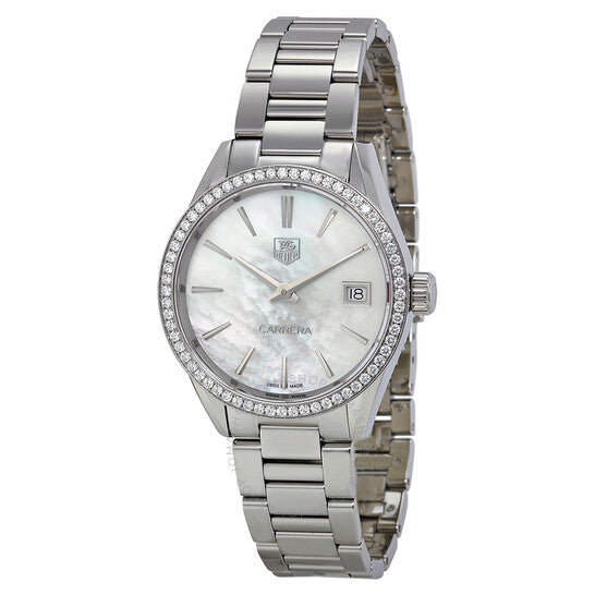 Tag Heuer, Carrera Mother of Pearl Dial Diamond Ladies Watch