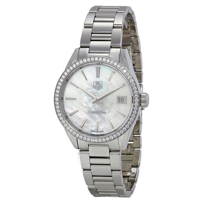 Tag Heuer, Carrera Mother of Pearl Dial Diamond Ladies Watch