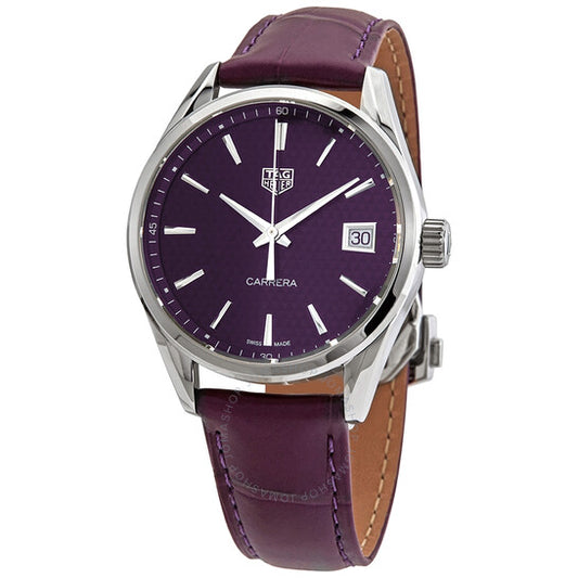 Tag Heuer, Carrera Quartz Purple Dial Ladies Watch