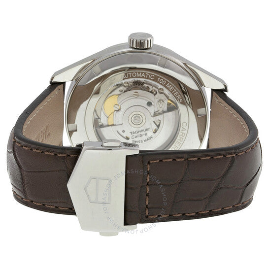 Tag Heuer, Carrera Silver Dial Brown Leather Men's Watch WAR201BFC6291