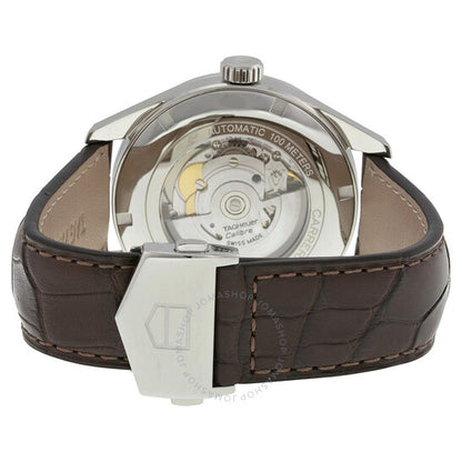 Tag Heuer, Carrera Silver Dial Brown Leather Men's Watch WAR201BFC6291