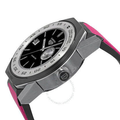 Tag Heuer, Connected Modular Chronograph Pink Leather Smart Watch