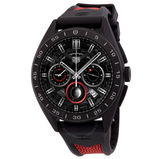 Tag Heuer, Connected Quartz Analog-Digital Black Dial Men's Smart Watch