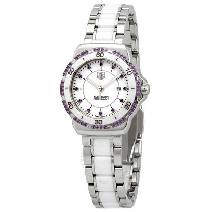 Tag Heuer, Formula 1 White Dial Amethysts Ladies Watch