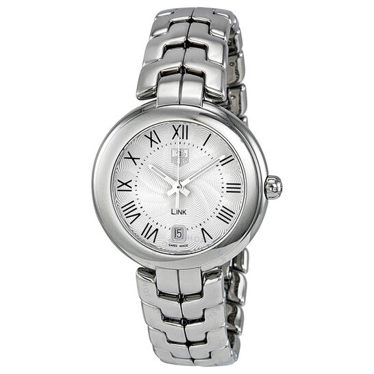Tag Heuer, Link Silver Guilloche Dial Ladies Watch