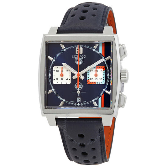 Tag Heuer, Monaco X Gulf Chronograph Automatic Blue Dial Men's Watch