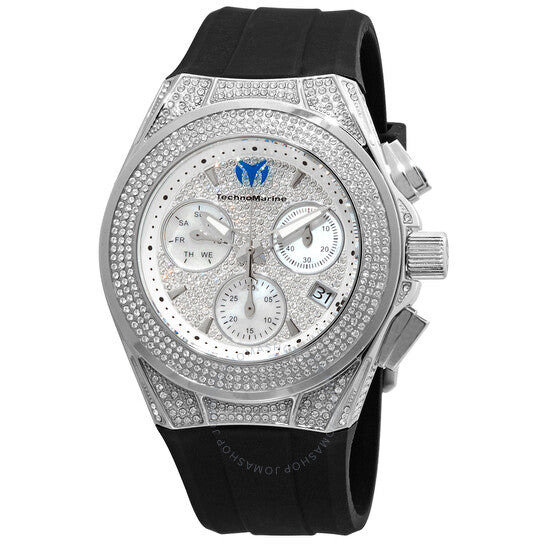 ساعة تكنومارين كروز كرونوغراف كوارتز كريستال للسيدات