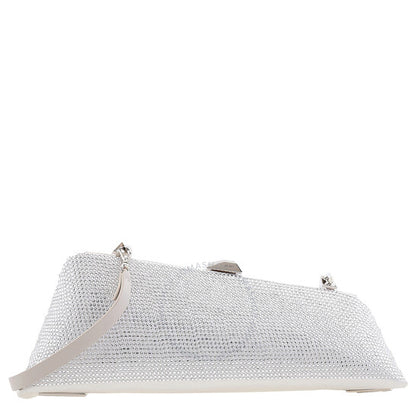 The Attico, Silver Glitter Long Night Clutch