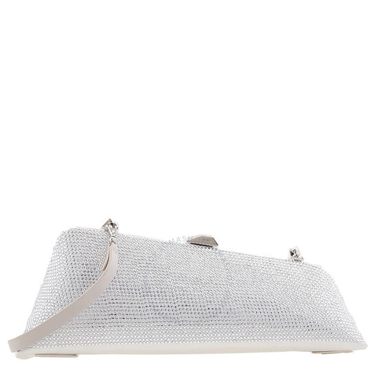 The Attico, Silver Glitter Long Night Clutch