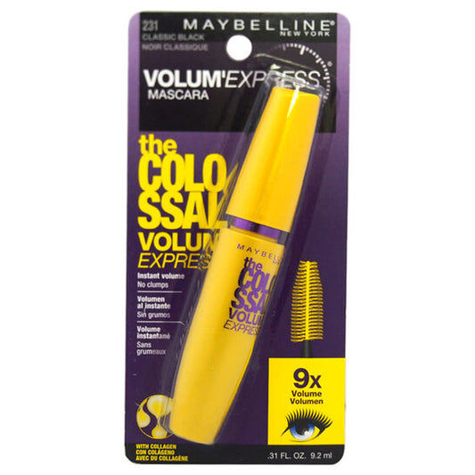 Maybelline, The Colossal Volum Express Mascara - # 231 Classic Black by for Women - 0.31 oz Mascara