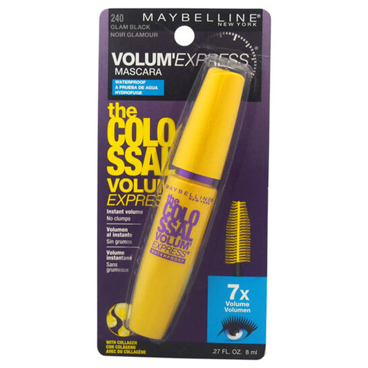 Maybelline, The Colossal Volum Express Waterproof Mascara - # 240 Glam Black by for Women - 0.27 oz Mascara