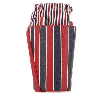 Printed Leather Mini Bucket Bag