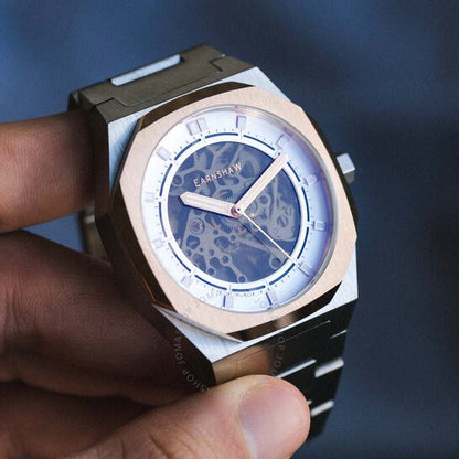 Thomas Earnshaw, Drake Silver-tone Dial Men's Watch