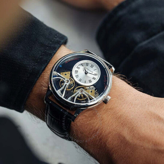 Thomas Earnshaw, Scientists Faraday Double Barrel White Dial Men's Watch