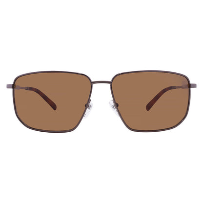 Polarized Brown Rectangular Men's Sunglasses