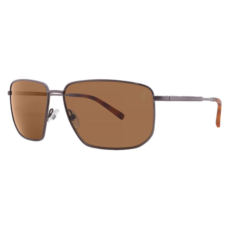 Polarized Brown Rectangular Men's Sunglasses
