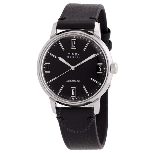 Timex, Marlin Automatic Black Dial Men's Watch