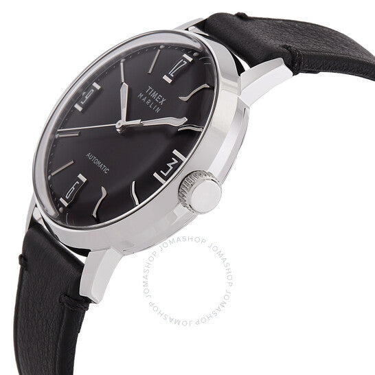 Timex, Marlin Automatic Black Dial Men's Watch