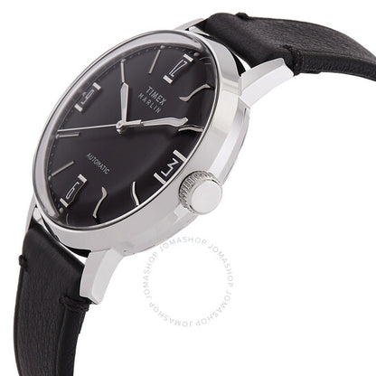 Timex, Marlin Automatic Black Dial Men's Watch