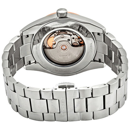 ساعة تيسوت T-Gold أوتوماتيكية للرجال بمينا فضي