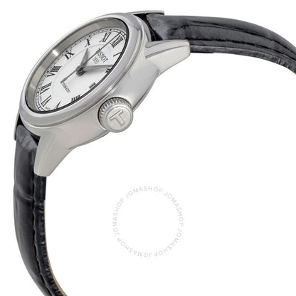 ساعة تيسوت كارسون أوتوماتيكية للسيدات بمينا أبيض