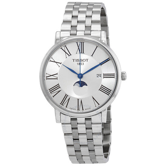 Tissot, Carson Moon Phase Quartz Silver Dial Men's Watch