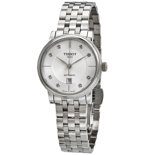 Tissot, Carson Premium Automatic Diamond White Dial Ladies Watch