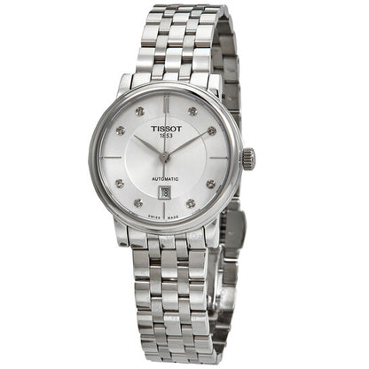 Tissot, Carson Premium Automatic Diamond White Dial Ladies Watch