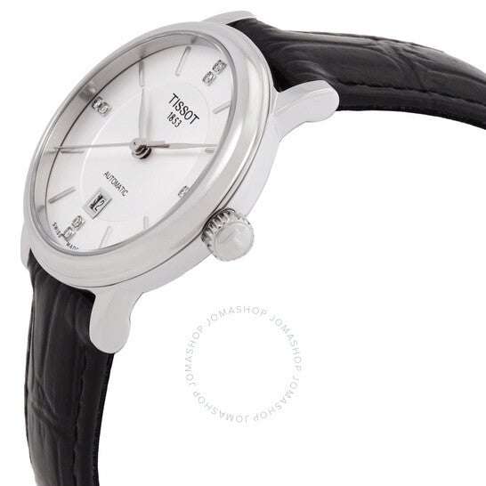 ساعة تيسوت كارسون النسائية بمينا فضي اللون