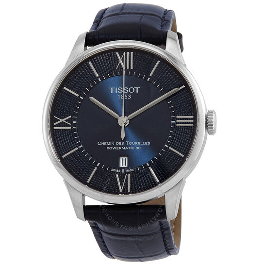 Tissot, Chemin Des Tourelles Automatic Blue Dial Men's Watch