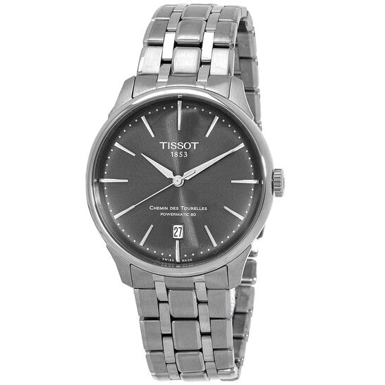 Tissot, Chemin Des Tourelles Automatic Grey Dial Men's Watch