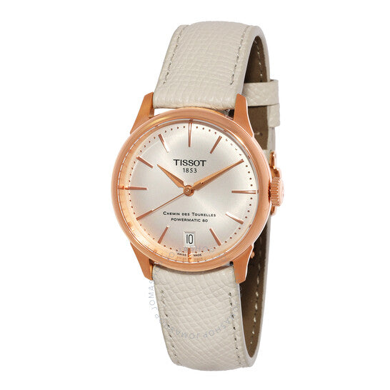 Tissot, Chemin Des Tourelles Automatic Silver Dial Ladies Watch