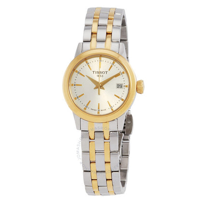 Tissot, Classic Dream Quartz Silver Dial Two-Tone Ladies Watch
