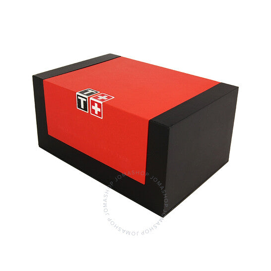 ساعة تيسوت كوتورييه جي إم تي للرجال بمينا أبيض