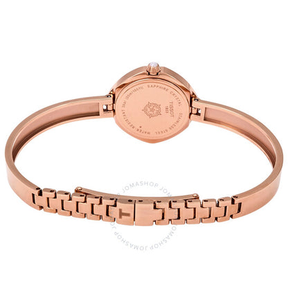 ساعة تيسوت Femini-T للسيدات بمينا من عرق اللؤلؤ