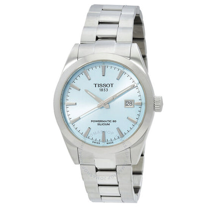 Tissot, Gentleman Powermatic 80 Automatic Ice Blue Dial Watch
