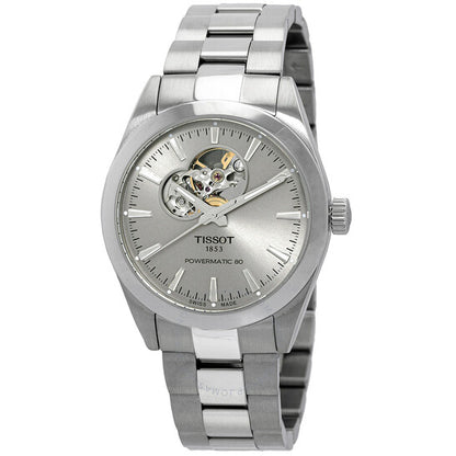 Tissot, Gentleman Powermatic Automatic Rhodium Dial Watch