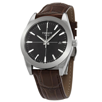 Tissot, Gentleman Quartz Black Dial Men's Watch