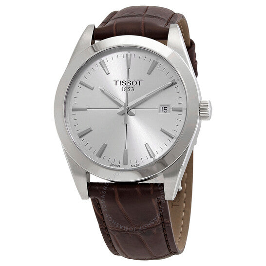 Tissot, Gentleman Quartz Silver Dial Men's Watch