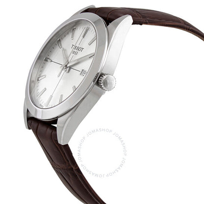 Tissot, Gentleman Quartz Silver Dial Men's Watch