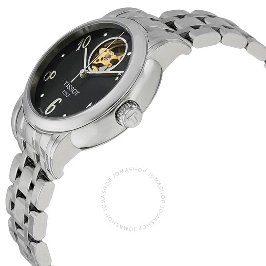 Tissot, Lady Heart Automatic Black Dial Ladies Watch T0502071105700