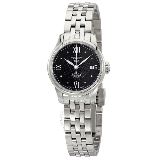 Tissot, Le Locle Automatic Black Diamond Dial Ladies Watch