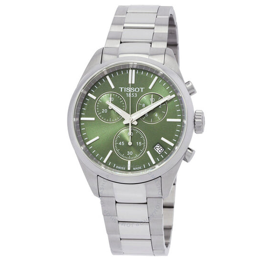 Tissot, PR 100 Chronograph Quartz Green Dial Men's Watch