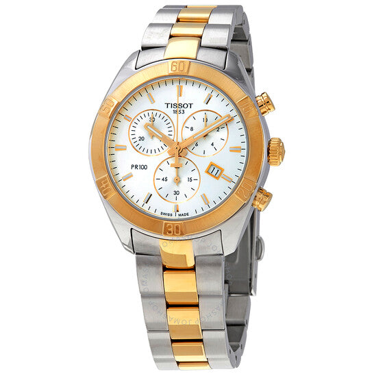 Tissot, PR 100 Chronograph Quartz Silver Dial Ladies Watch