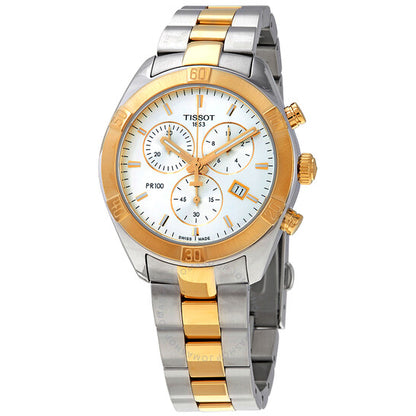 Tissot, PR 100 Chronograph Quartz Silver Dial Ladies Watch
