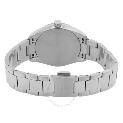 ساعة تيسو PR 100 كوارتز نسائية بمينا زرقاء