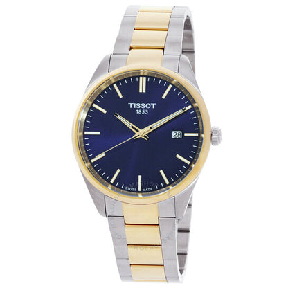 Tissot, PR 100 Quartz Blue Dial Two-Tone Men's Watch